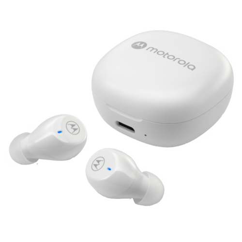 MOTOROLA MOTO BUDS 105 (BLANCO) / AURICULARES INALAMBRICO BLUETOOTH / CONTROL TACTIL / RESISTENTE AL AGUA