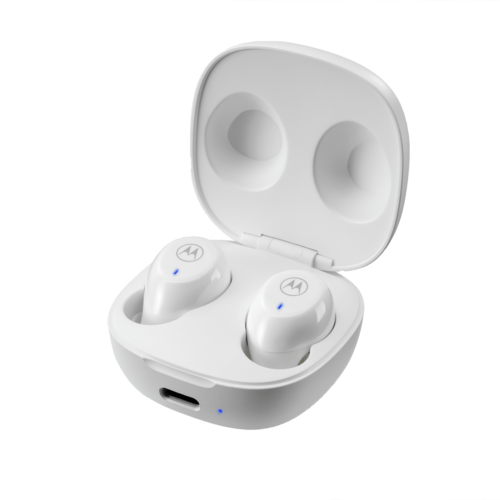 MOTOROLA MOTO BUDS 105 (BLANCO) / AURICULARES INALAMBRICO BLUETOOTH / CONTROL TACTIL / RESISTENTE AL AGUA