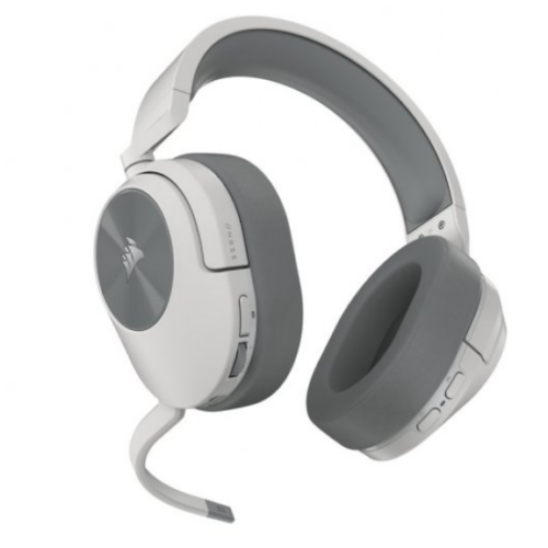 CORSAIR HS55 WIRELESS (BLANCO) / AUDIFONO Y MICROFONO INALAMBRICO GAMING / CONEXION 2.4GH & BLUETOOTH / COMPATIBLE CON PC, MAC, PS4, PS5